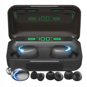 Słuchawki Bezprzewodowe F9 Bluetooth 5.1 + Powerbank