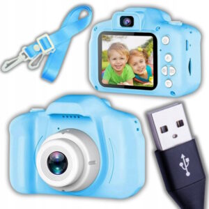 Aparat Cyfrowy Kamera Dla Dzieci HD Gry Smycz