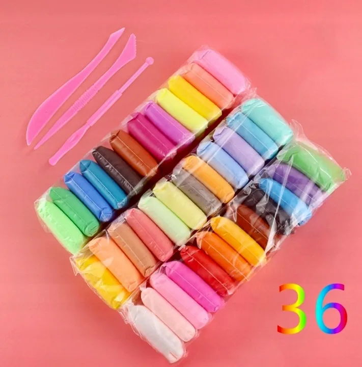 PLASTELINA PIANKOLINA GLINA POLIMEROWA SENSO 36szt