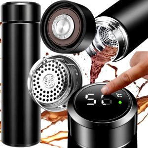 Kubek termiczny termos na kawę herbatę do samochodu z wyświetlaczem 500 ml