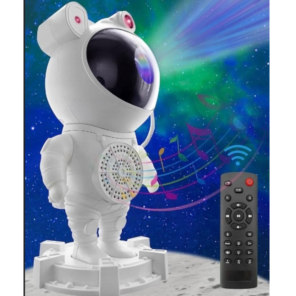 Projektor Gwiazd Oceanu Led Rgb Lampka Nocna Głośnik Astronauta Rzutnik Pilot
