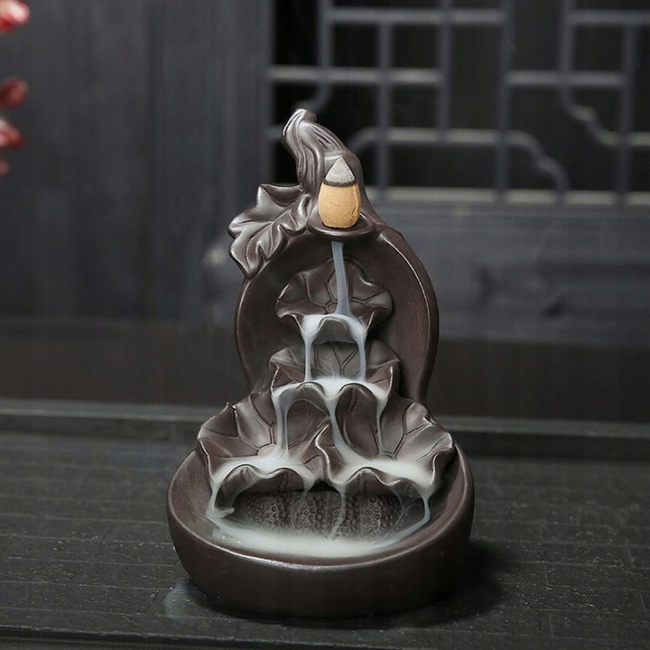 Kominek Zapachowy Wodospad Kadzidło Backflow Knoty