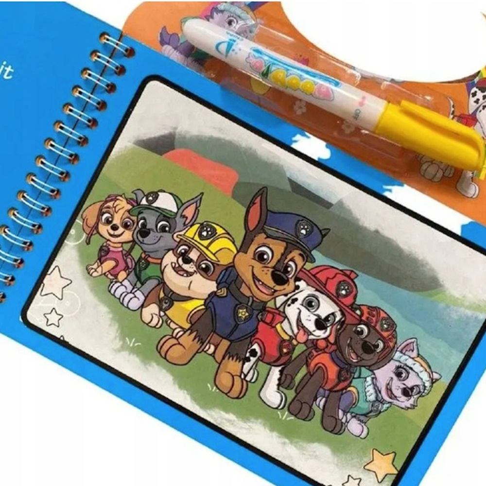 Psi Patrol Kolorowanka Wodna Magicznym Flamastrem z Pieskami