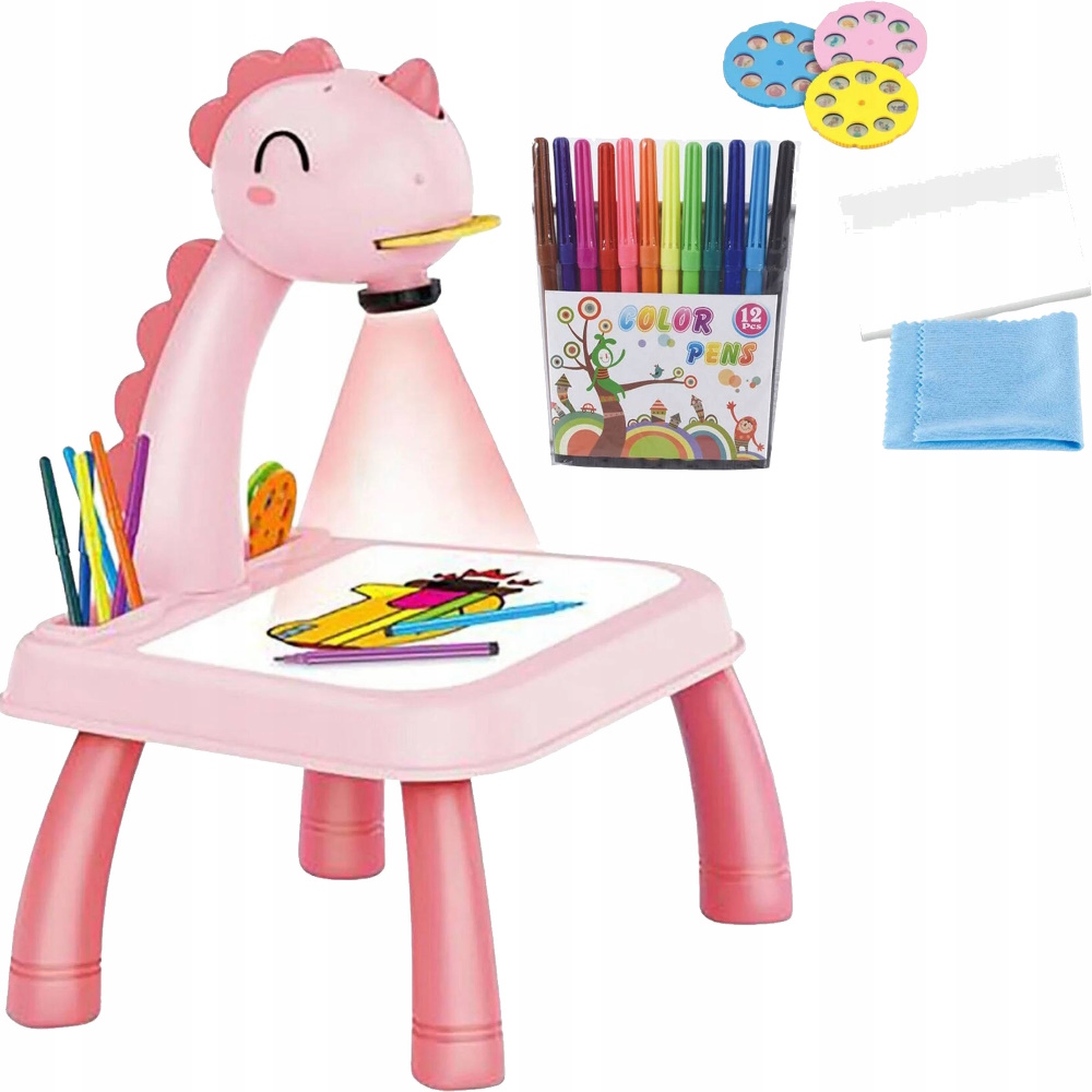 Tablica Do Rysowania Z Projektorem Magiczny Stolik Do Malowania Duży XL