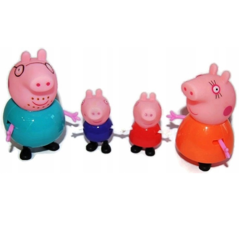 Świnka Peppa Zestaw 4 Figurek Rodzinka