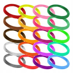Wkłady Filament Do Długopisu 3D Pen 100m 20 Kolorów 20x5m