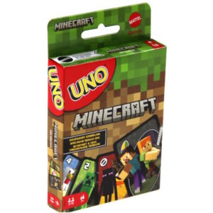 UNO Minecraft Karty 112 UNO Gra Karciana Rodzinna