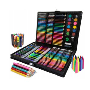 Zestaw Artystyczny Do Malowania W Walizce Kredki Pisaki 168 Elementów