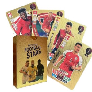 Karty Piłkarskie Z Piłkarzami FIFA - 55 Sztuk Złote