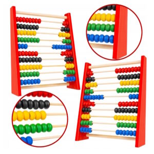 Eko Liczydło Drewniane Kolorowe Do Nauki Liczenia Traducyjne