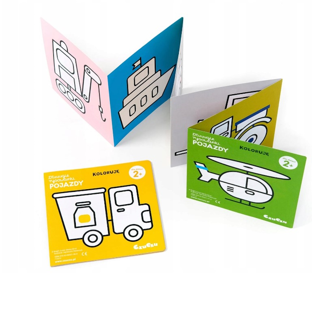 Kolorowanka Koloruję Pojazdy Czuczu 2+ Malowanka