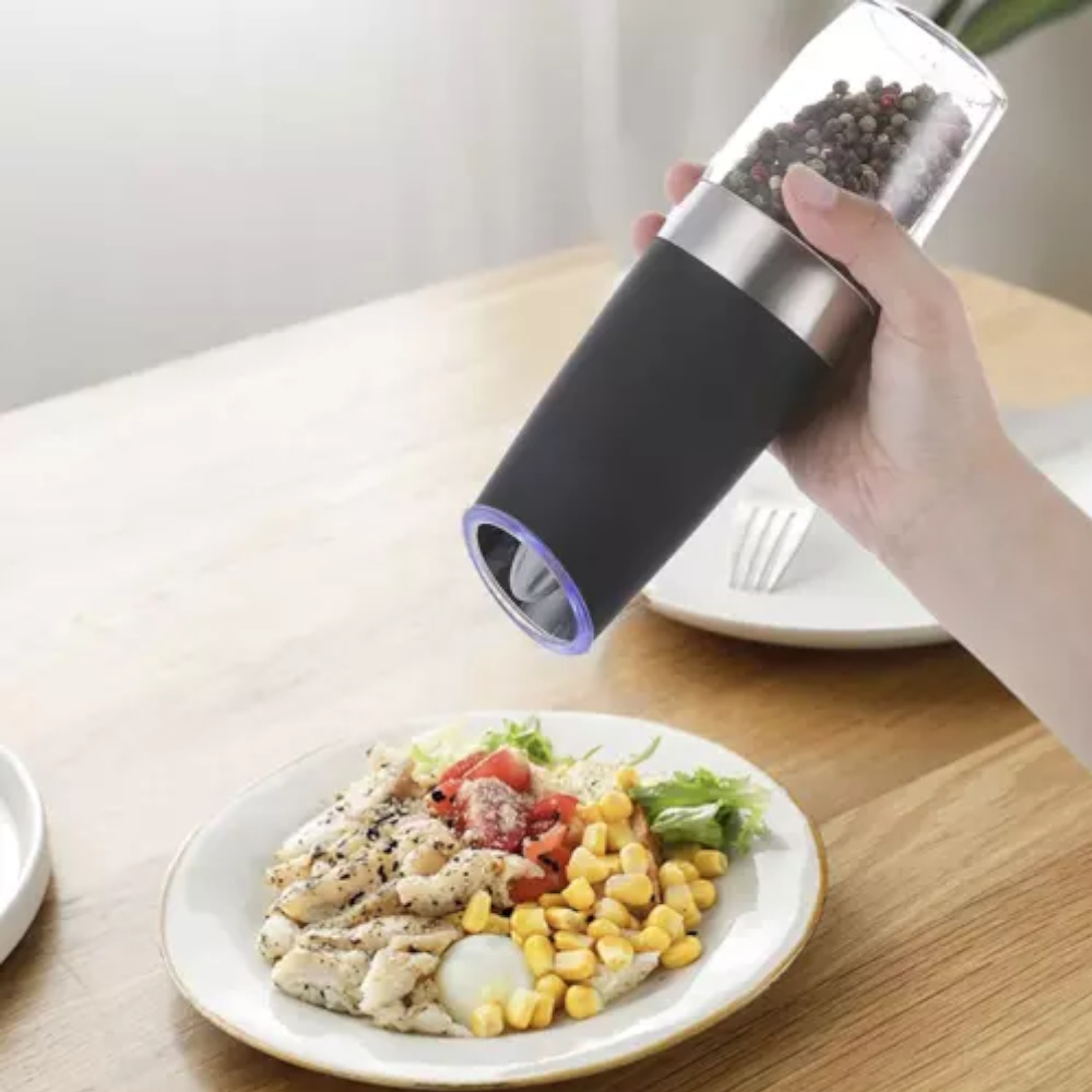 2X Młynek Elektryczny Grawitacyjny Do Soli Pieprzu