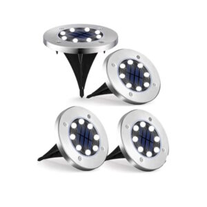 Lampa Ogrodowa Solarna 8 Led Najazdowa Czujnik Lampka