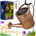 Lampa Ogrodowa Solarna Konewka Led Wbijana Z Czujnikiem Zmierzchu Oadoba Xxl