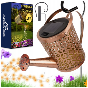 Lampa Ogrodowa Solarna Konewka Led Wbijana Z Czujnikiem Zmierzchu Oadoba Xxl