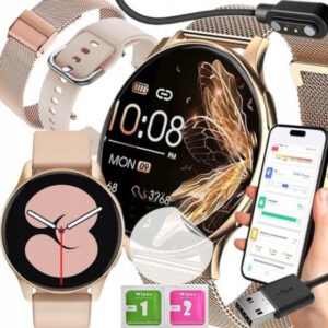 Smartwatch T2 Pro Zegarek Polskie Menu Rozmowy Sport Smart Watch Damski Pro Watch
