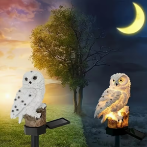 Ogrodowa Lampa Solarna Sowa Led Wbijana Ozdoba