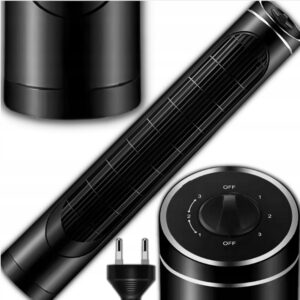 Wentylator Kolumnowy Cichy Wiatrak Podłogowy Stojący Duży Xxl Regulowany