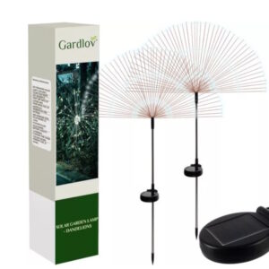 Lampa Dmuchawiec Solarna LED Ogrodowa Drzewko Fajerwerki Solarne 150 Led