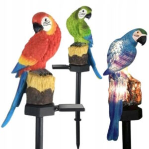 Ogrodowa lampka solarna Led Papuga Dekoracja