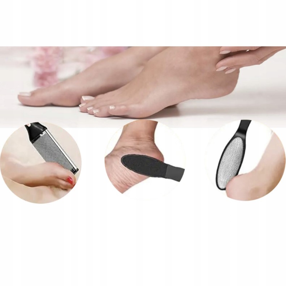 Pilnik Elektryczny Do Stóp Pięt Frezarka Tarka 6 Rolek Zestaw Bezprzewodowy + Pilnik Do Rąk