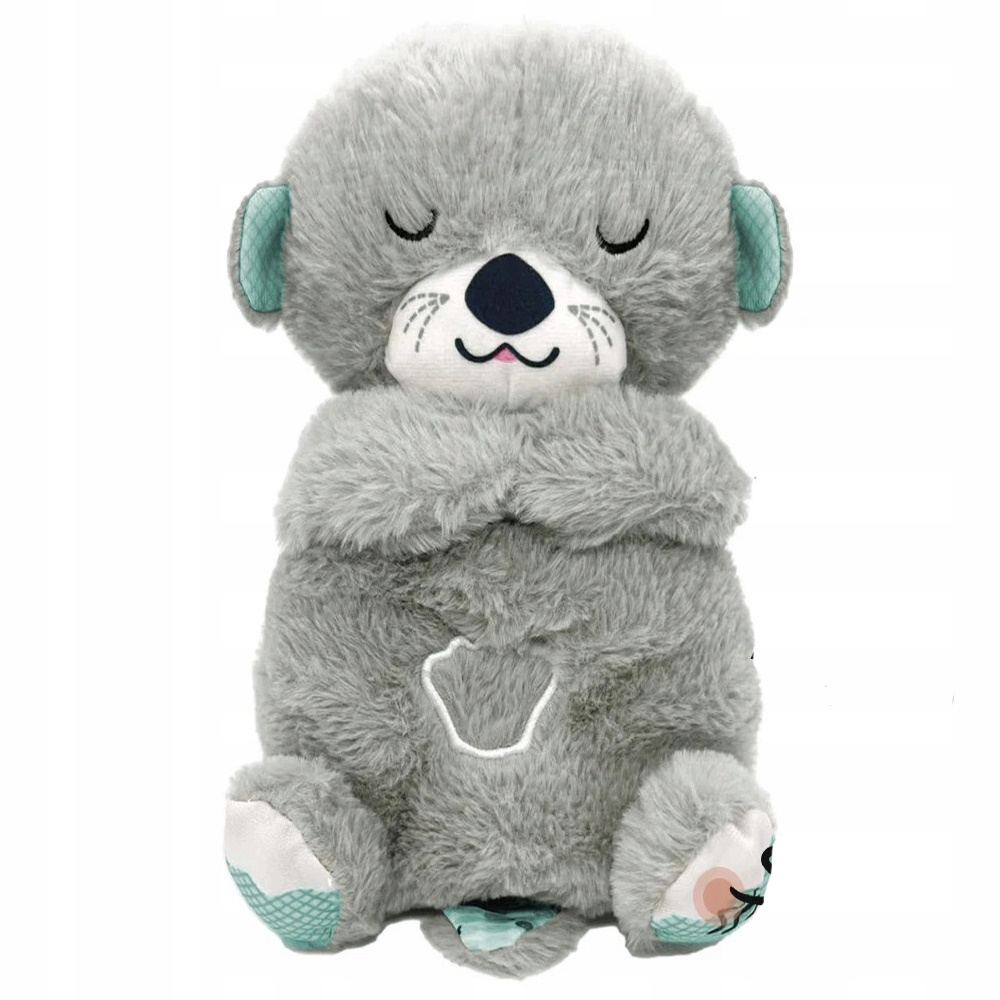 Szumiś Wydra Oddychająca Przytulanka Maskotka Szumiąca Uspokajacz Miś 32cm