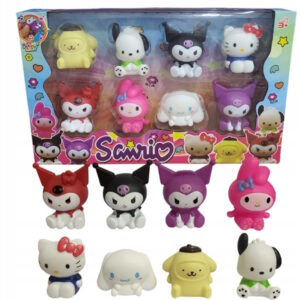 Zestaw Figurek Kuromi Hello Kitty My Melody 8 Szt.