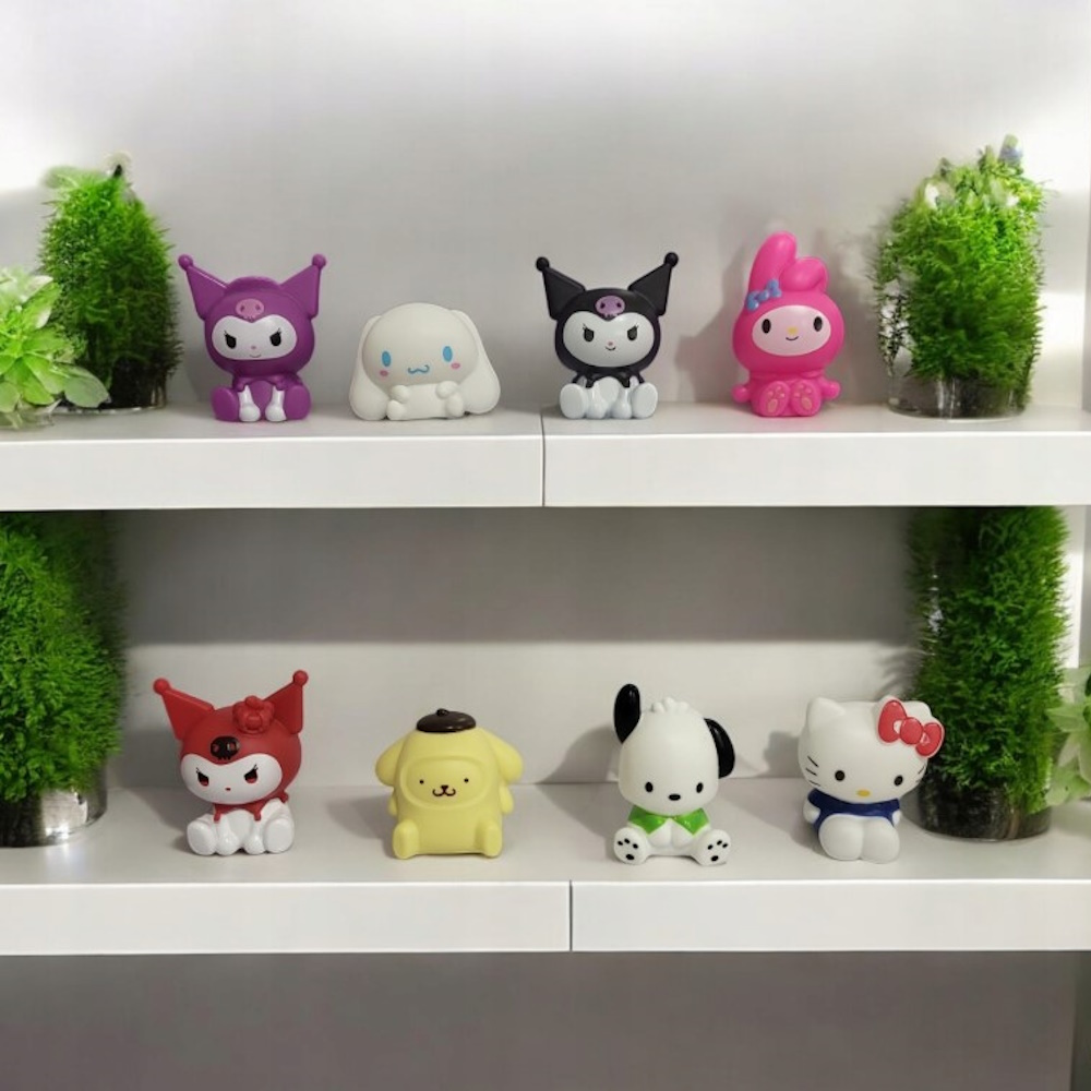 Zestaw Figurek Kuromi Hello Kitty My Melody 8 Szt.