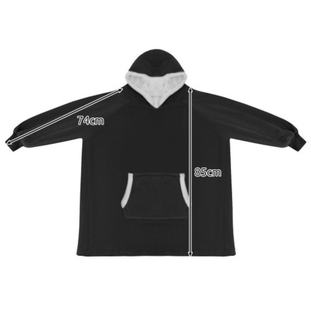 Koc Bluza Oversize Ciepła 2W1 Gruba Xxl Futrzak