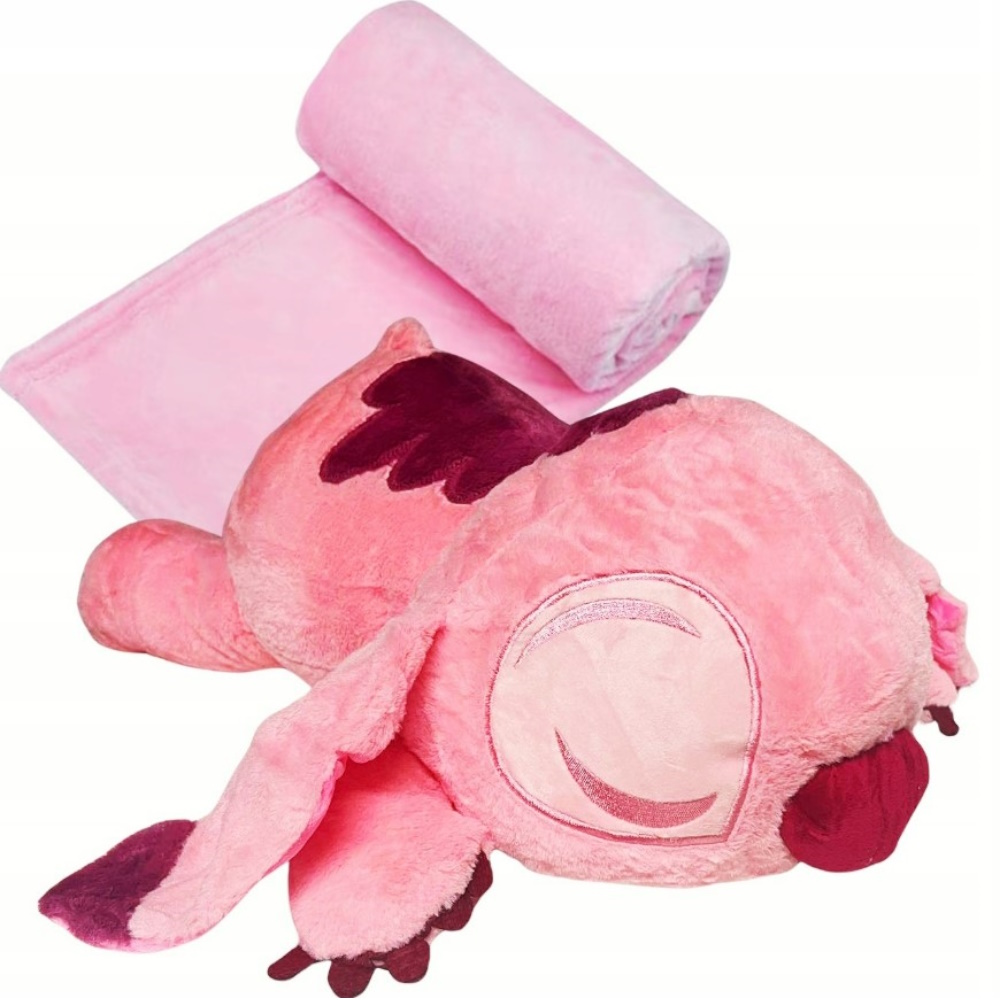 Stich i LILO Koc Przytulanka Kocyk Zestaw 3w1 Maskotka Poduszka