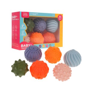 Piłeczki Sensoryczne Do Ćwiczenia Masażu 6 Miękkich Piłek Kule Z Wypustkami