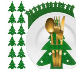 Etui Na Sztućce Choinki 12 Szt Dekoracja Świąteczna