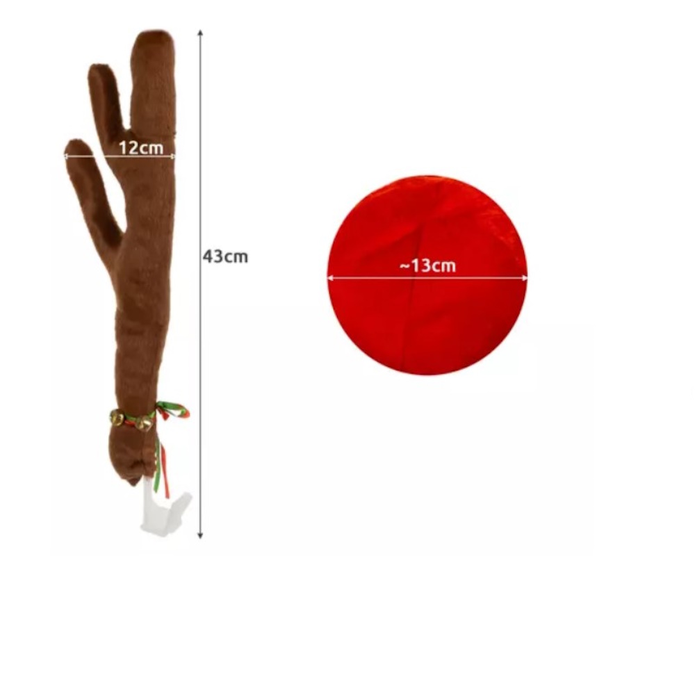 Rogi Renifera Na Samochód Świąteczne Ubranie