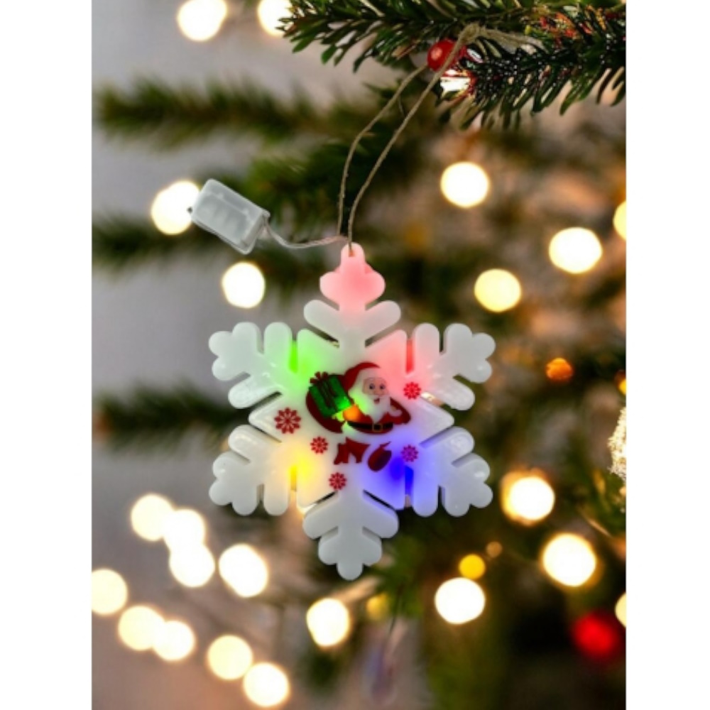 Witraż Na Okno Śnieżka Led Ozdoba Zawieszka Choinka