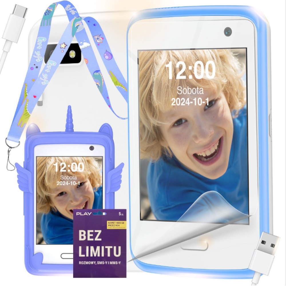 Telefon Dla Dzieci Rozmowy Gry Zegarek Aparat Kamera Latarka Muzyka Smart