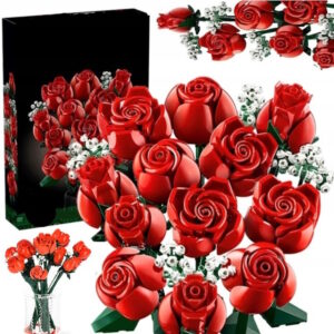 Klocki Konstrukcyjne Wieczne Róże 820 el. Zestaw Dekoracyjny