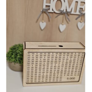 Skarbonka Wykreślana Wyzwanie Oszczędzanie Prezent 5000zł Upominek