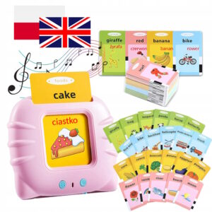 Czytnik Kart Do Nauki Słówek Po Polsku I Angielsku 112 kart /448 słówek