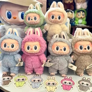 LABUBU Pastelowe Zestaw Prezentowy Niespodzianka Brylok Pluszak Maskotka