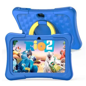 Tablet Edukacyjny 7 Cali dla Dzieci do Nauki Zabawy Gier Bajek Android WiFi Etui Gumowe