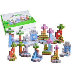 Zestaw Kostek 384 El. Klocków Magnetycznych Układanka