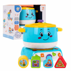 Interaktywny Garnuszek z Kuchenką + Sorter Na Klocki