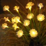 Lampa Solarna Stokrotki Ogrodowa Kwiatki LED 80 Cm Ozdoba Ogród
