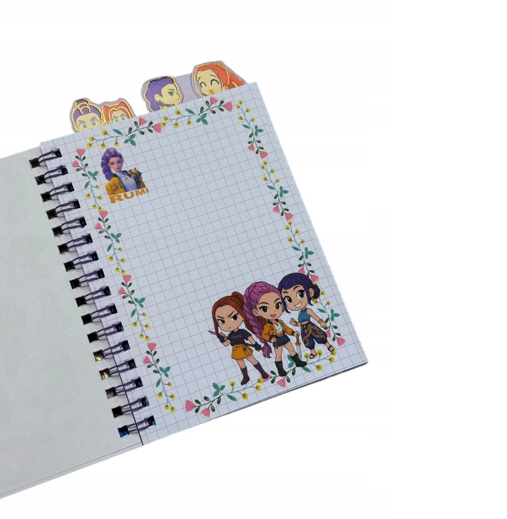 Notes Notatnik z Naklejkami KPOP Demon Hunters Huntrix Rumi Mira