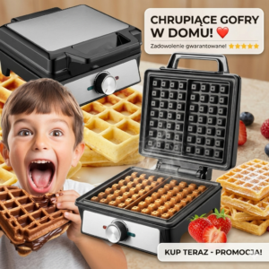 Gofrownica Na2 Gofry 1600W Regulacja Mocy Temperatury Termostatyczna Mocna
