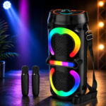 Głośnik Bezprzewodowy 20W Dwa Mikrofony Bluetooth Radio Pendrive